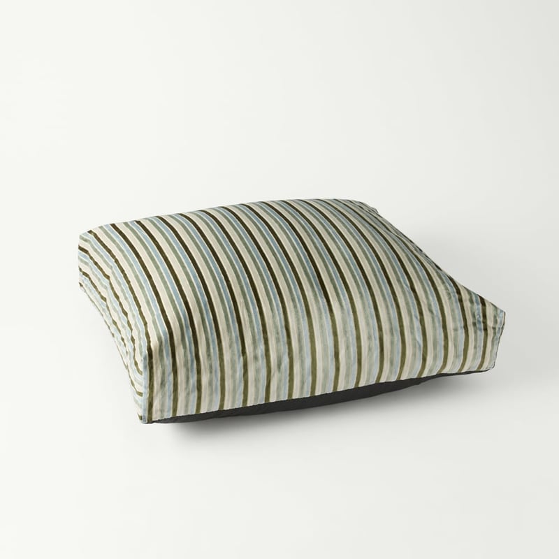 Etro Stripe Seaspray Velvet Pet Bed