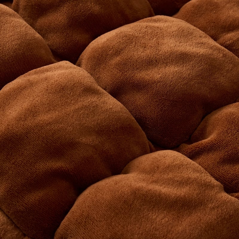 Marshmallow Umber Blanket