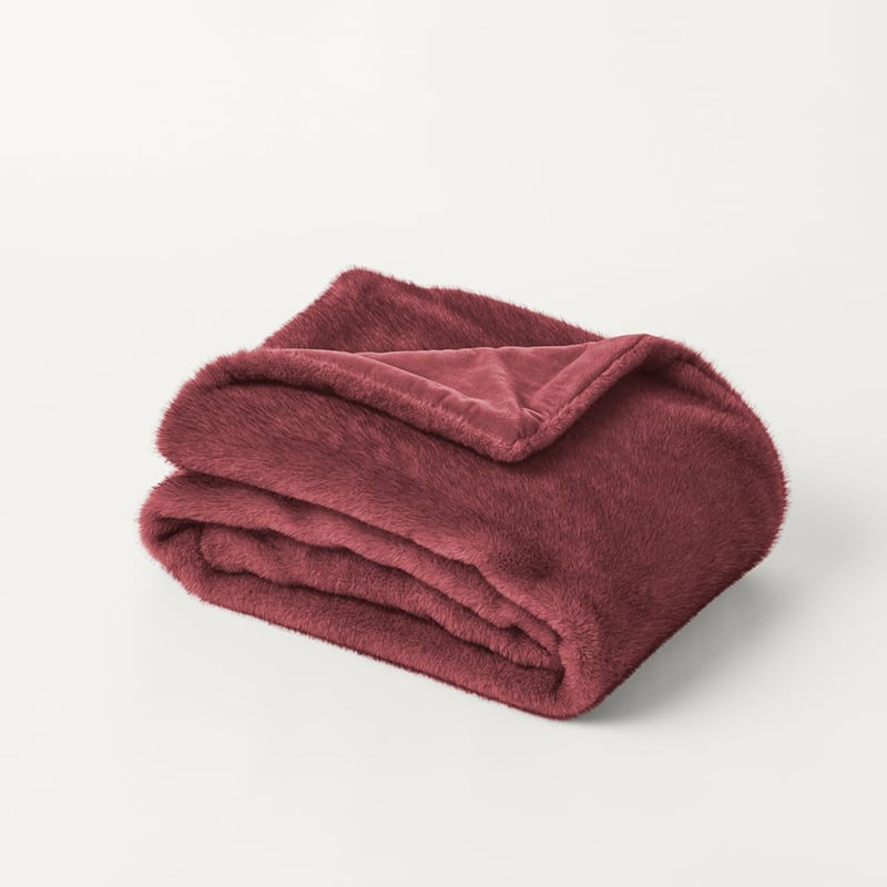 Zurich Mulberry Recycled Fur Pet Blanket