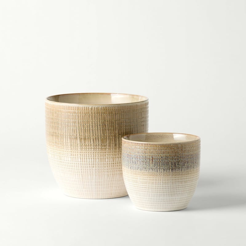 Thatcher Natural & Tan Small Pot