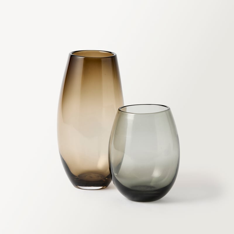 Vetro Brown Tall Vase