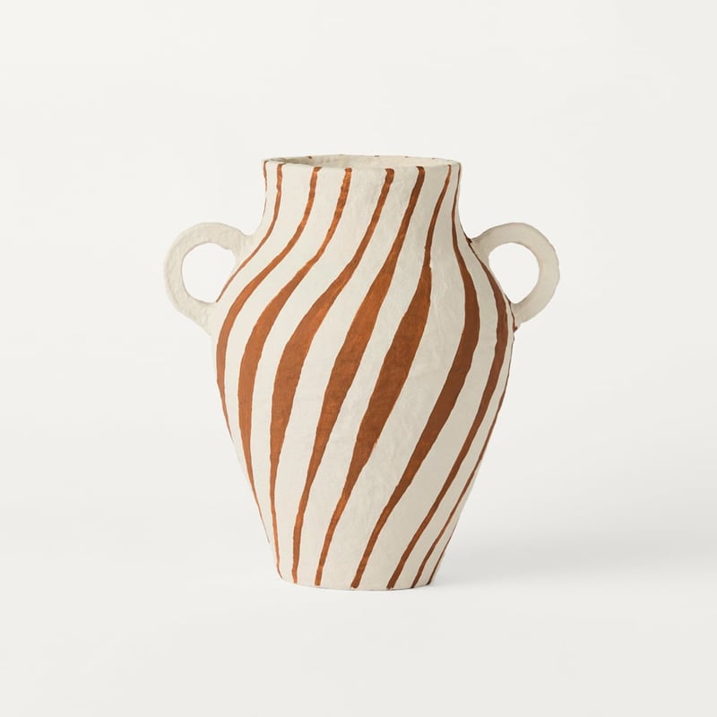 Raya Pecan & Cream Medium Vase