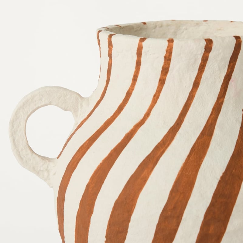 Raya Pecan & Cream Medium Vase