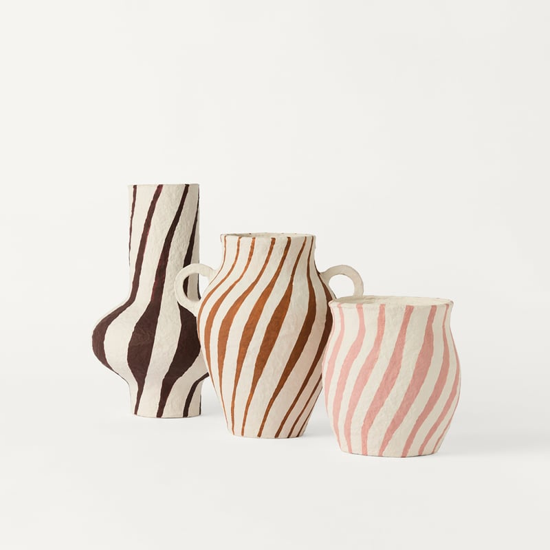 Raya Pecan & Cream Medium Vase