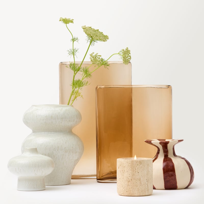 Vita Sepia Short Vase