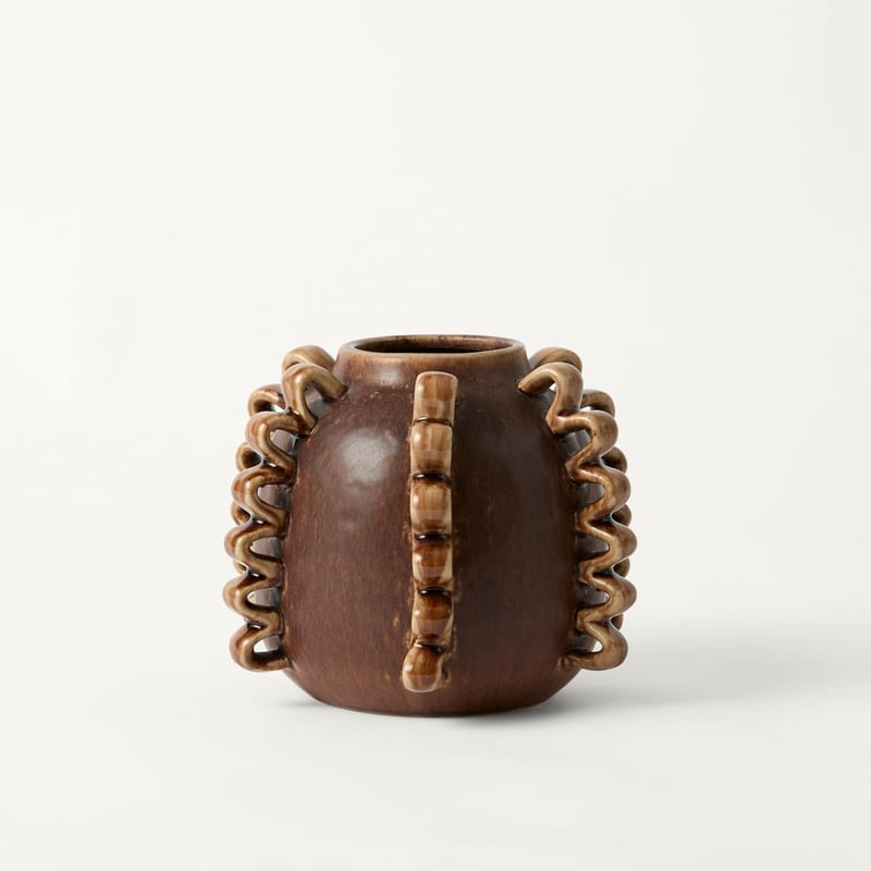 Frill Chocolate Medium Vase