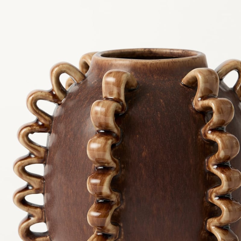 Frill Chocolate Medium Vase