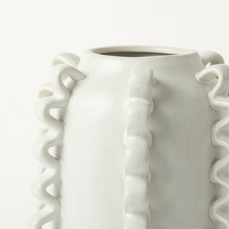 Frill White Large Vase