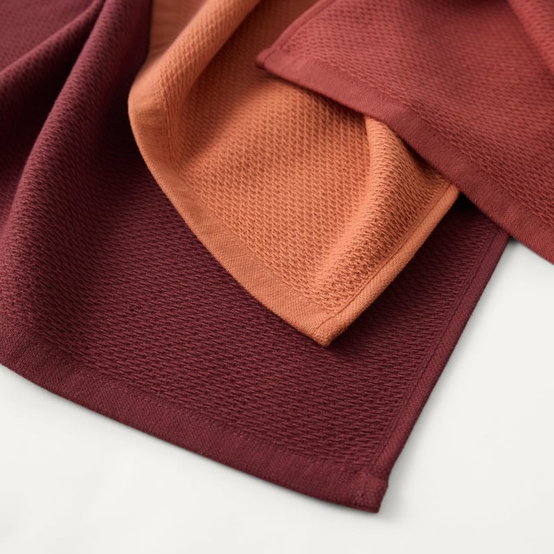 Luxe Winterberry Tea Towel Pack of 3