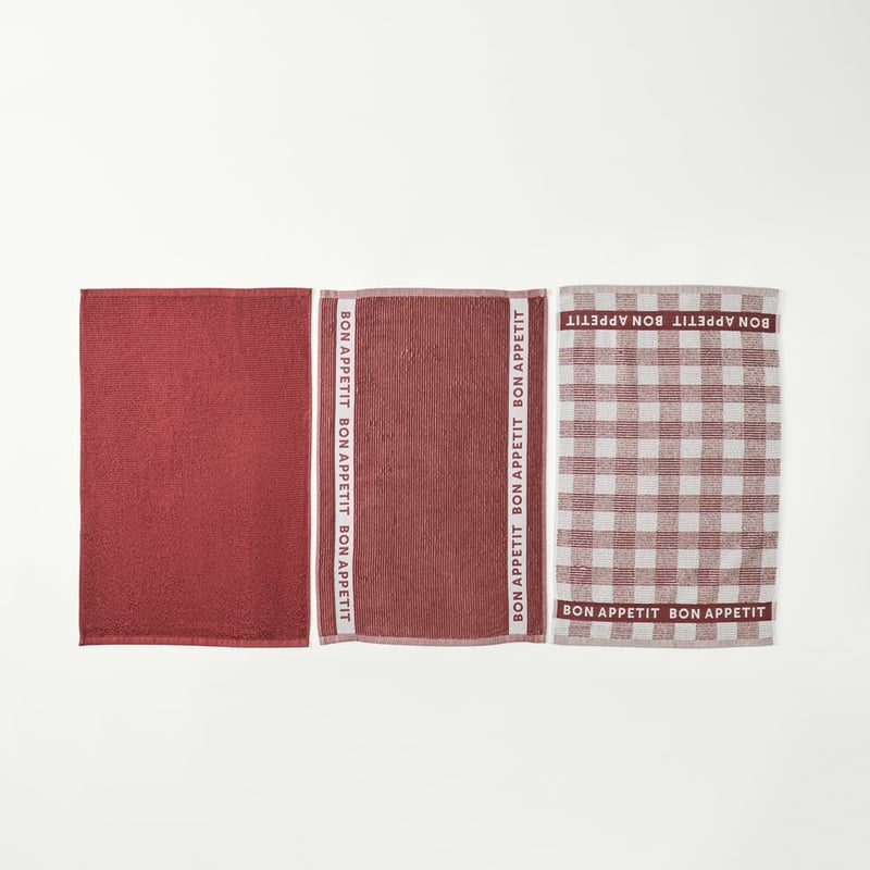 Australian Cotton Redwood Tea Towels Pack of 3