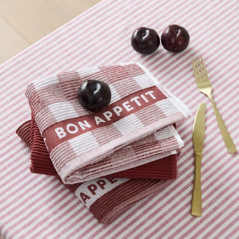 Australian Cotton Redwood Tea Towels Pack of 3