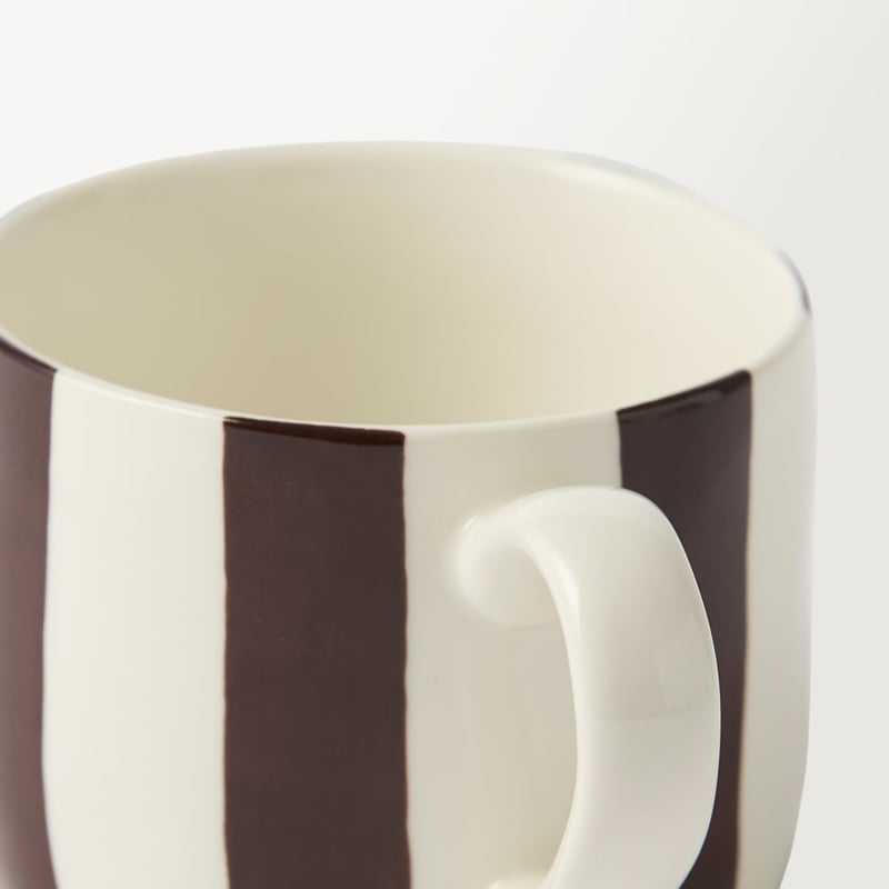 Stripe Bitter Chocolate Mug