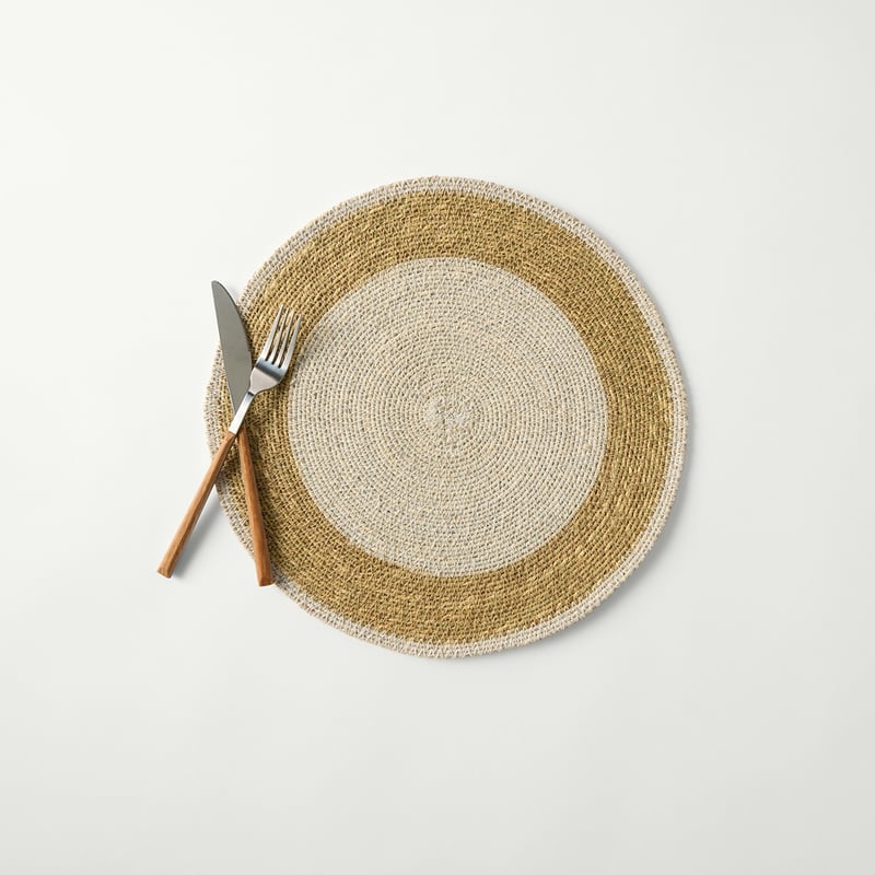 Bowie White & White Placemat Pack of 2