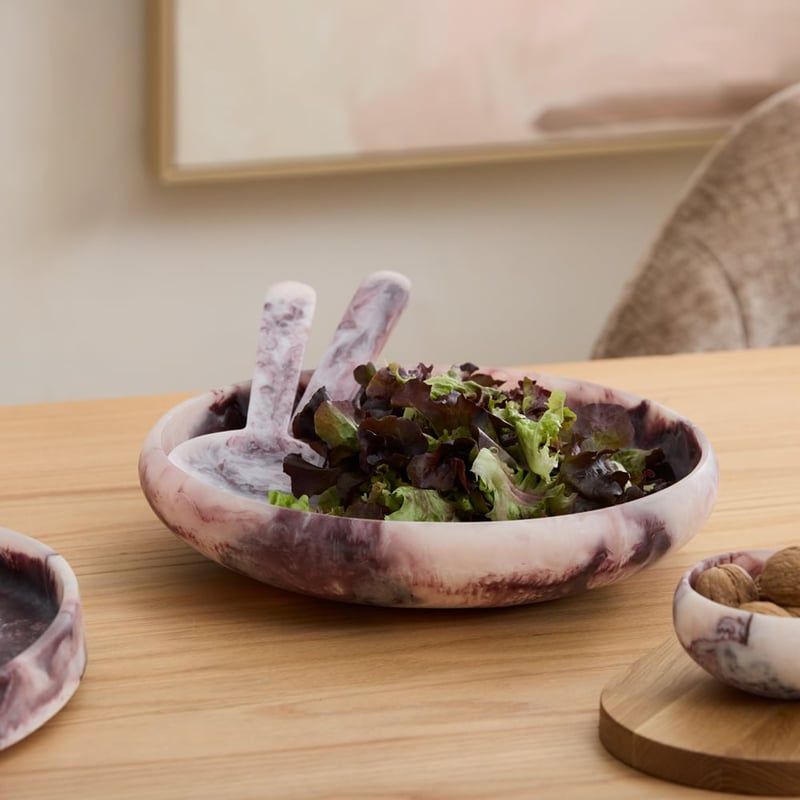 Milano Burgundy Resin Servingware