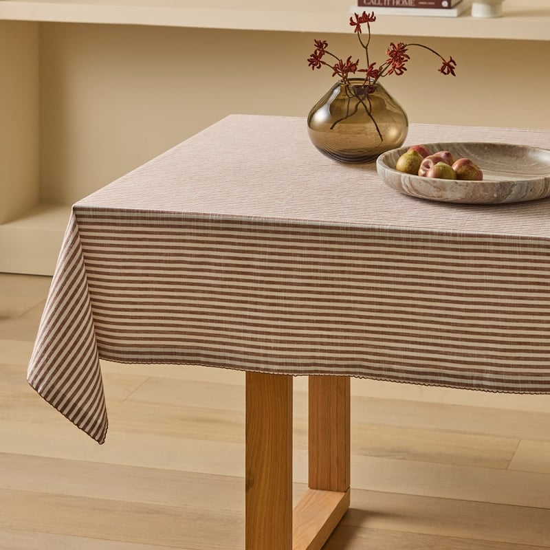 Seville Umbria Stripe Table Linen Tablecloth 