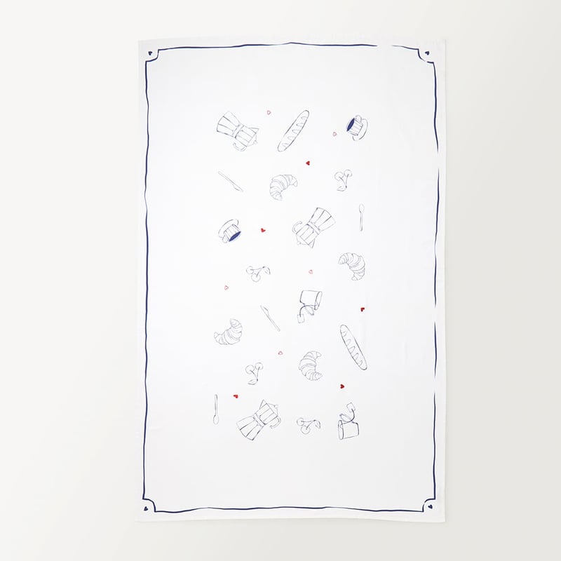 Petit Dejeuner Blue Tablecloth