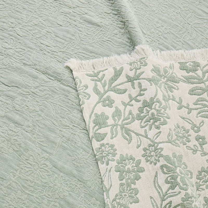 Pippa Fern Floral Throw