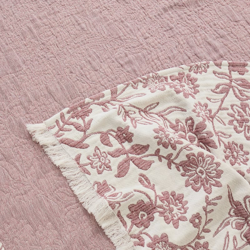 Pippa Redwood Floral Throw