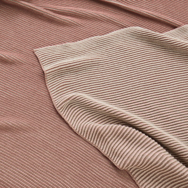 Bendigo Rose Knitted Throw