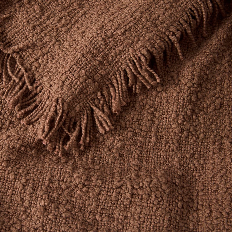 Leiden Chocolate Boucle Throw