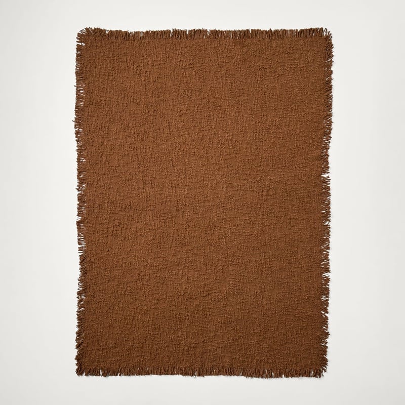 Leiden Umber Boucle Throw