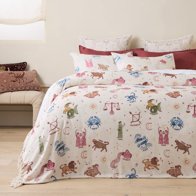 Supersoft Zodiac Print Blanket