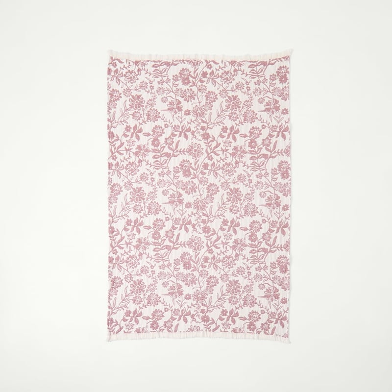 Pippa Redwood Floral Throw