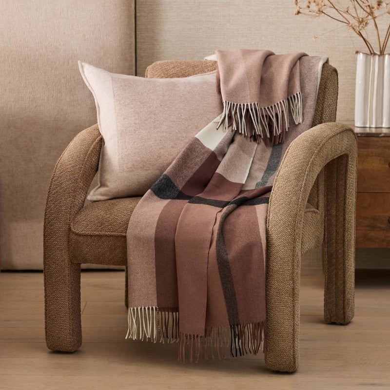 Highlands Mocha Australian Wool Throw