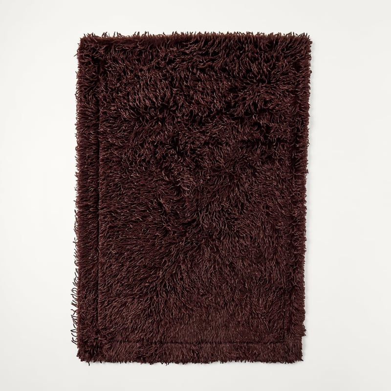 Moritz Chocolate Recycled Fur Throw