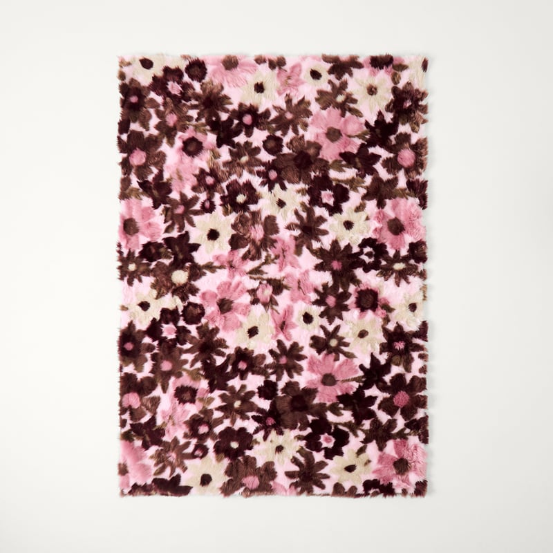 Adelaide Berries Floral Fur Throw