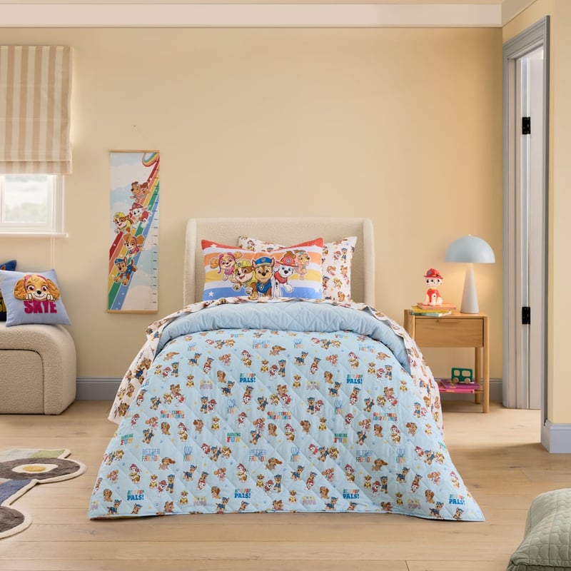 Paramount Paw Patrol Blue Coverlet