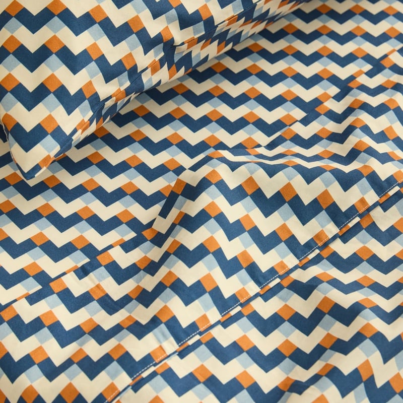 Geo Jigsaw Blues Sheet Set