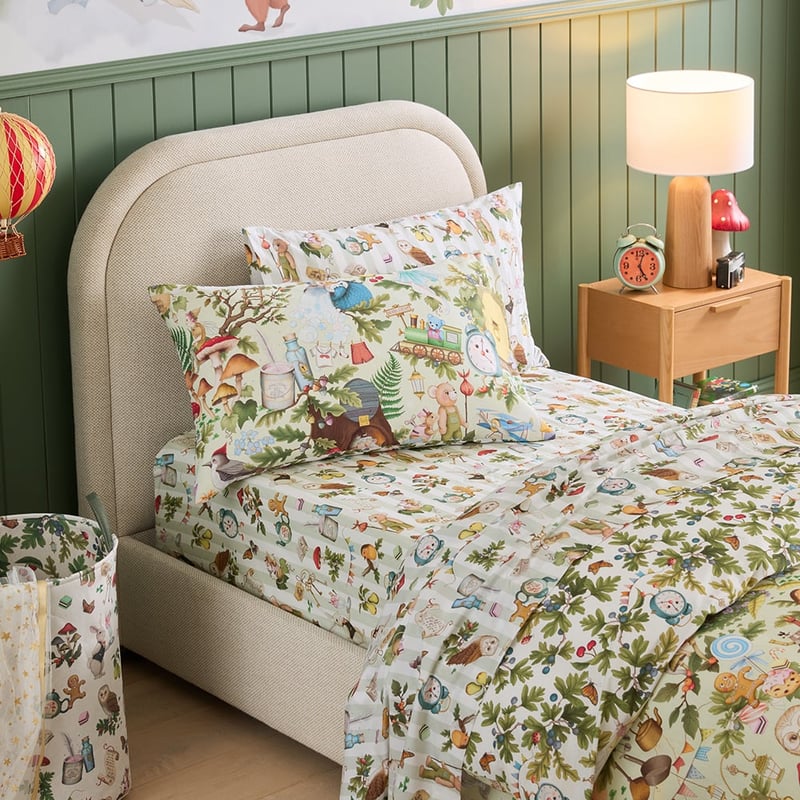 Fleur Harris Faraway Tree Sage Quilt Cover Set