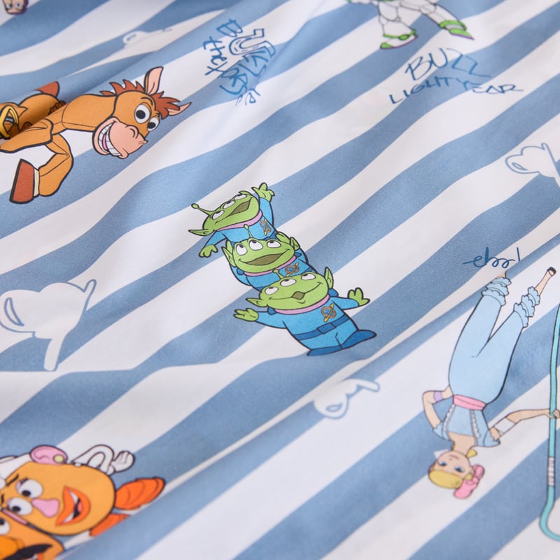 Disney Pixar Toy Story Kindness Club Blue Stripe Sheet Set