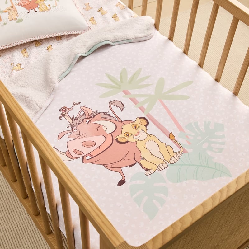 Disney The Lion King White Sherpa Baby Blanket