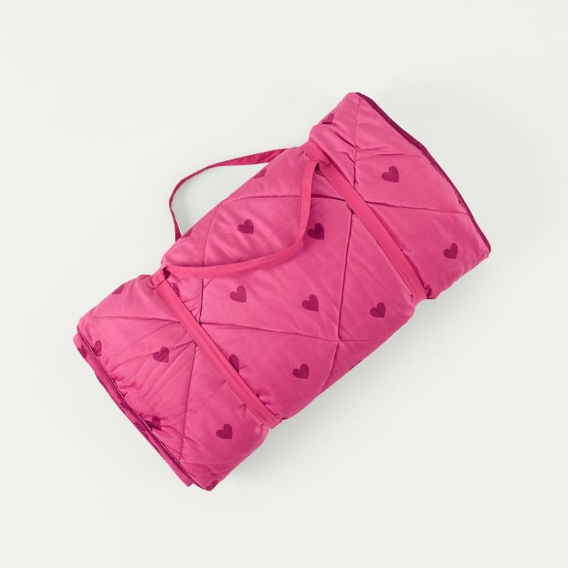 Velvet Heart Pink Sleeping Bag