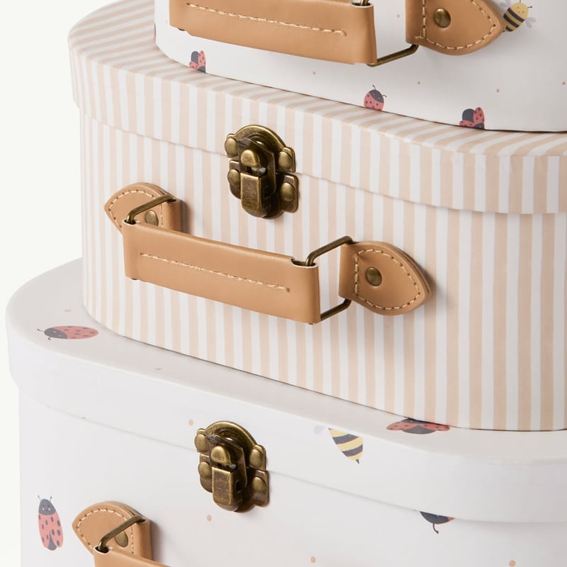 Lady Bugs Decorator Suitcases Set of 3