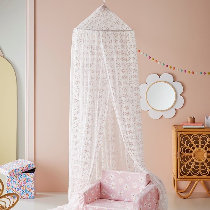 Pretty Daisies Pink Novelty Canopy