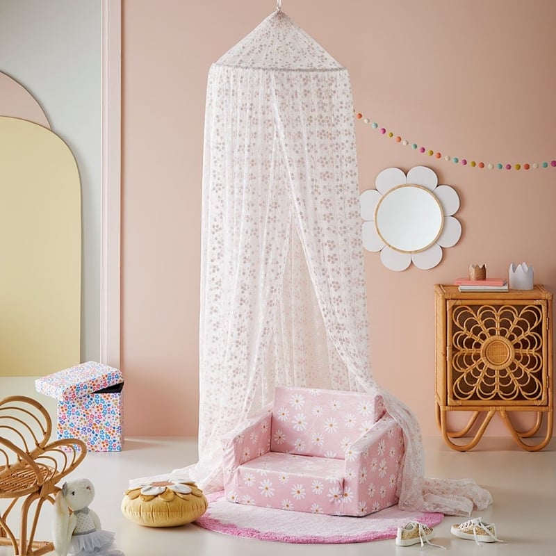 Pretty Daisies Pink Novelty Canopy