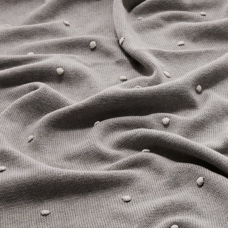 Arlo Spot Blanket Grey and White
