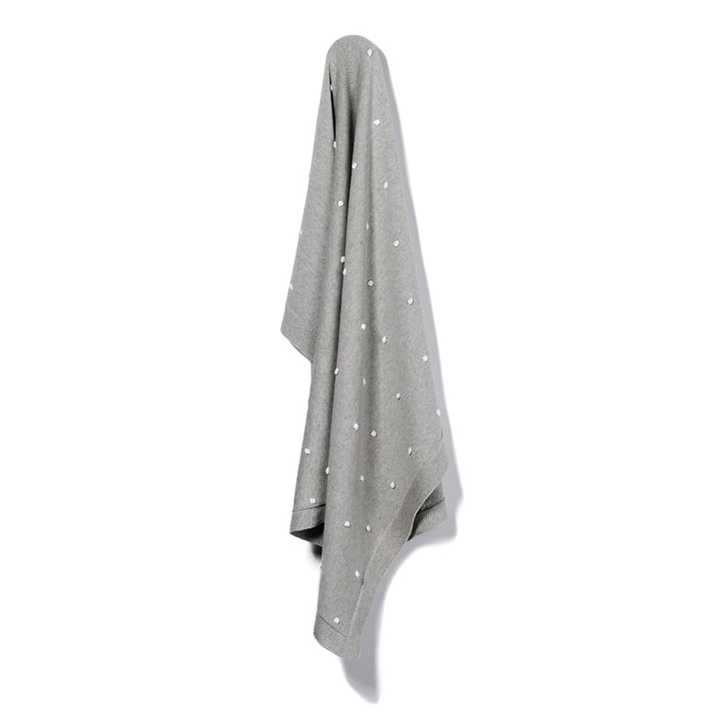Arlo Spot Blanket Grey and White