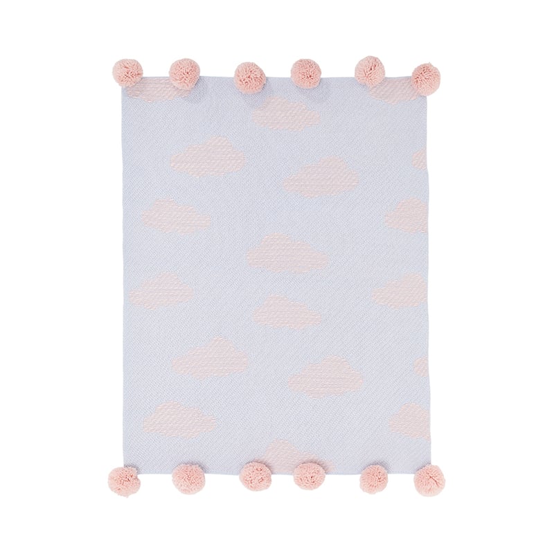 Cloud Blue Baby Blanket