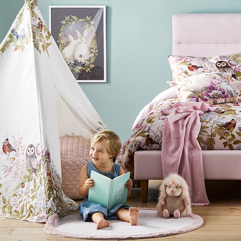 Wren Pink Baby Blanket 