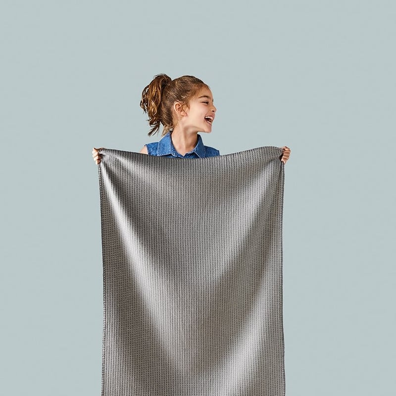 Bamboo Wool Grey Baby Blanket