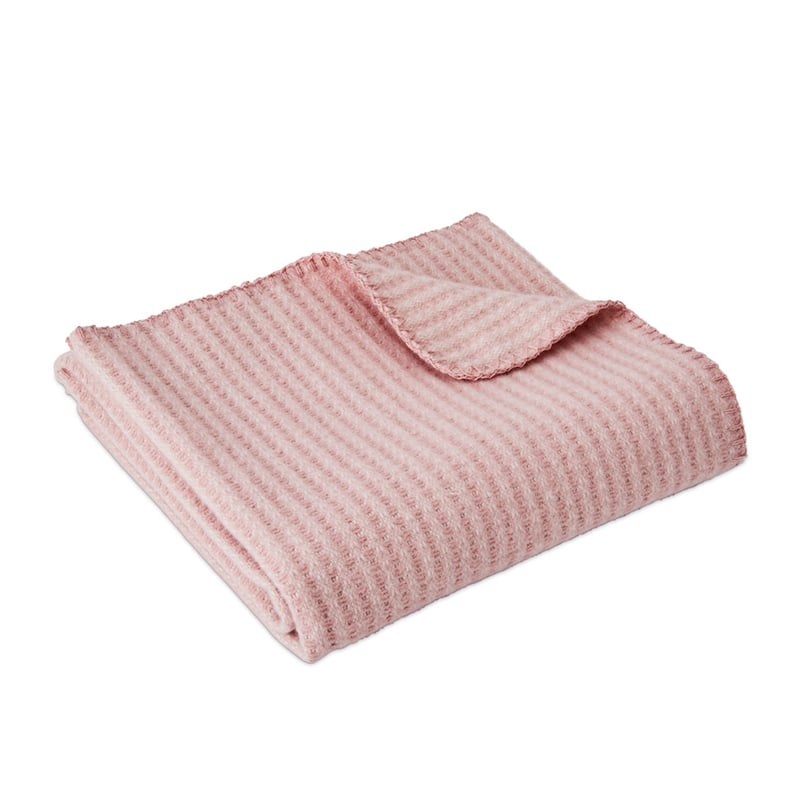 Bamboo Wool Pink Baby Blanket