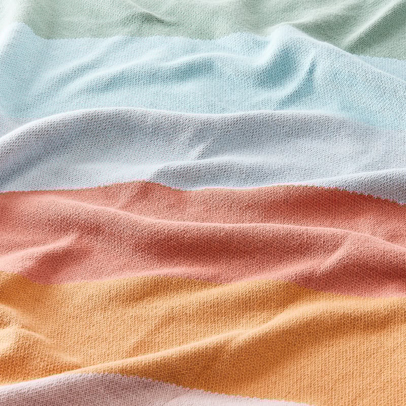 Rainbow Organic Cotton Baby Blanket