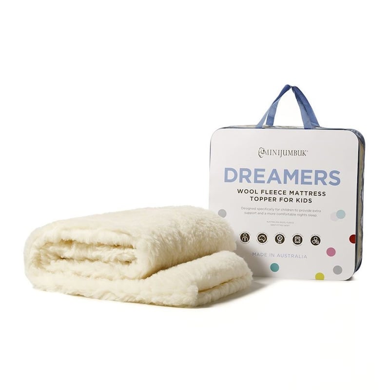Dreamers Kids Australian Wool Mattress Topper