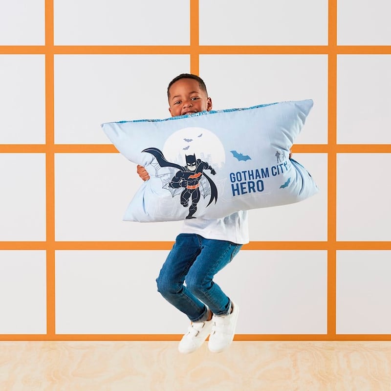 BATMAN Steel Blue Gotham City Hero Pillowcase