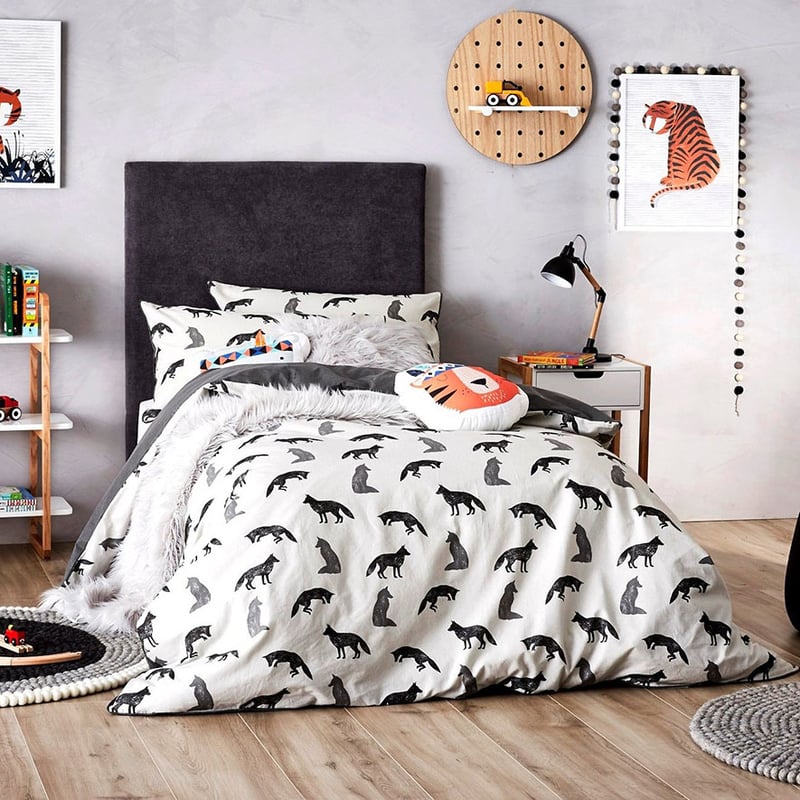 Fox Flanelette Bedlinen Quilt Cover Set