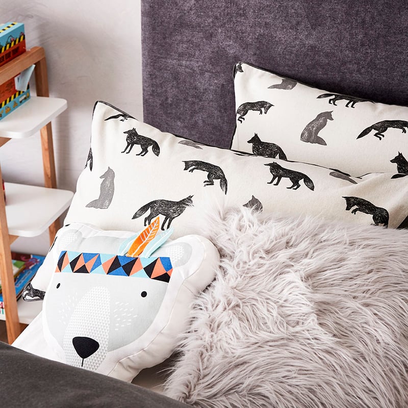 Fox Flanelette Bedlinen Quilt Cover Set